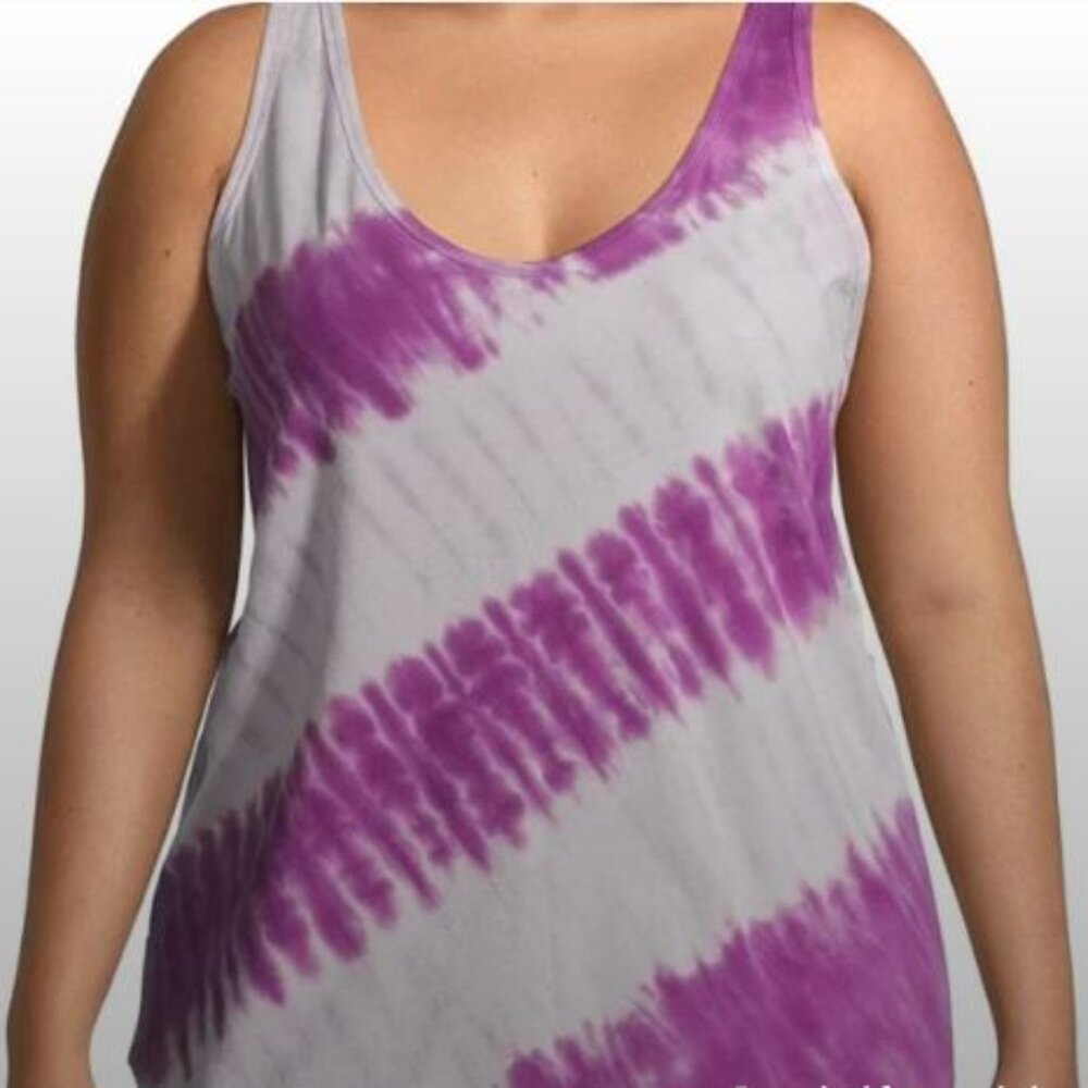 Terra & Sky Purple Wish Combo Plus Size Double V-Neck Tank Top 4XL